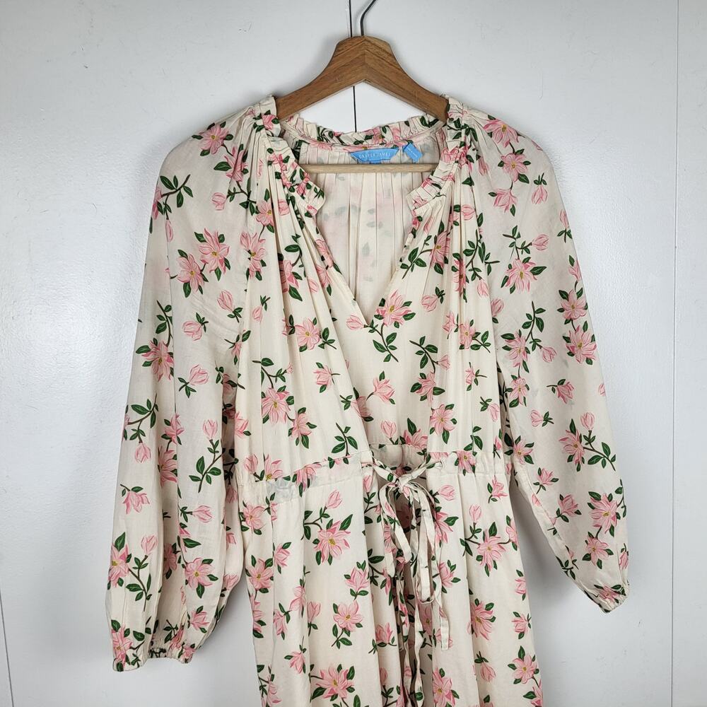 Draper James Kellie Babydoll in Floral Magnolia Dress w/ Billowing Sleeves | L - Picture 7 of 15
